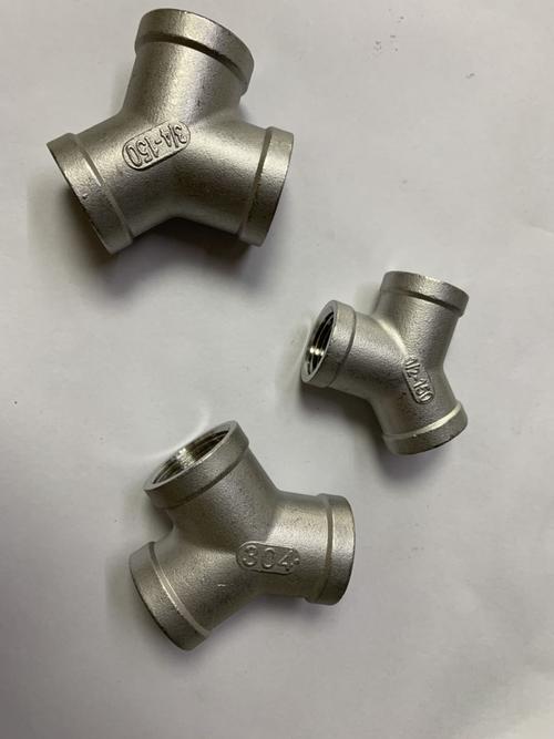 y型內絲三通 304不銹鋼人字分水器y型內絲三通通風管道配件可定制